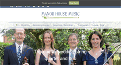 Desktop Screenshot of manorhousemusic.co.uk